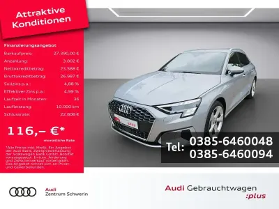 Używany Audi A3 Advanced 110 KM (80 kW) 2023 Srebrny Sedan/Limuzyna