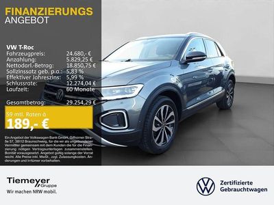 Gebraucht VW T-Roc Style 150 PS (110 kW) 2022 Grau SUV