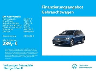 Gebraucht VW Golf VIII Goal 116 PS (85 kW) 2025 Anemonenblau metallic Kombi