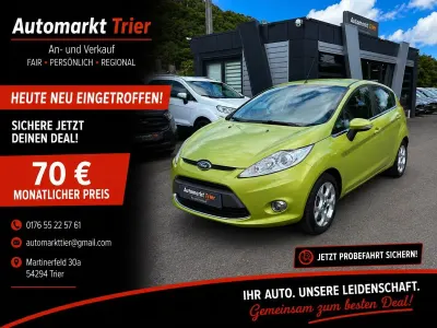 Gebraucht Ford Fiesta 82 PS (60 kW) 2009 Grün Kleinwagen