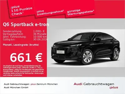 Brugt Audi Q6 Sportback e-tron Performance 225 kW (306 HK) 2025 Sort SUV