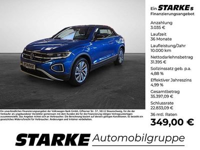 Gebraucht VW T-Roc Cabriolet Goal 150 PS (110 kW) 2025 Blau (ravennablau metallic) Cabrio