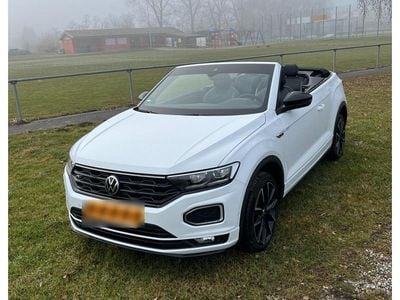 Gebraucht VW T-Roc Cabriolet R-line 150 PS (110 kW) 2021 Weiß Cabrio