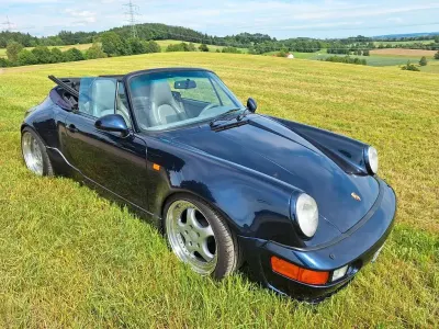 Usata Porsche 964 250 CV (183 kW) 1991 Blu Cabrio