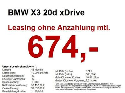 Grau Neu 2025 BMW X3 Sport Line SUV | 56.959 € (Superpreis)