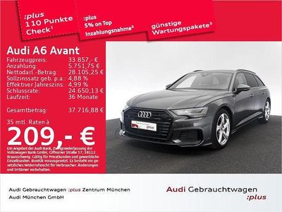 Daytonagrau perleffekt Gebraucht 2022 Audi A6 S-Line Kombi | 33.857 € (Superpreis)