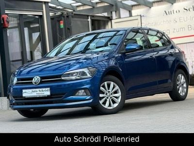 Gebraucht VW Polo Highline 95 PS (69 kW) 2018 Reefblue perleffekt Kleinwagen