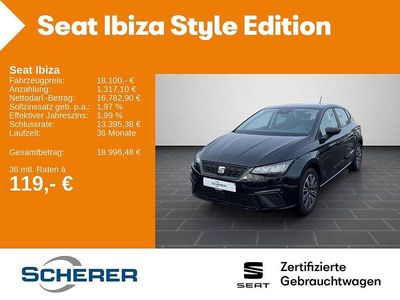 Gebraucht Seat Ibiza Style 116 PS (85 kW) 2024 Schwarz Kleinwagen