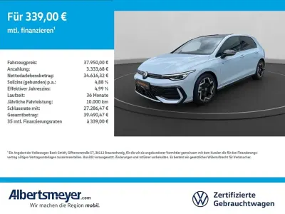 Nuova VW Golf VIII R-line 150 CV (110 kW) 2025 Blu Berlina