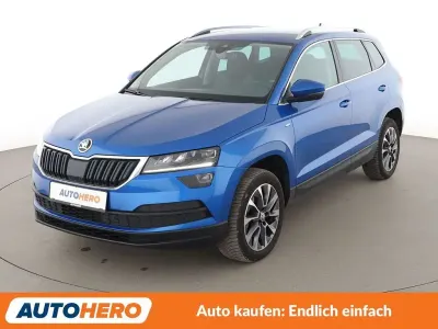 Gebraucht Skoda Karoq Drive 150 PS (110 kW) 2020 Modra race/race blue SUV