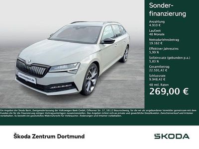Gebraucht Skoda Superb SportLine 218 PS (160 kW) 2021 Grau Kombi