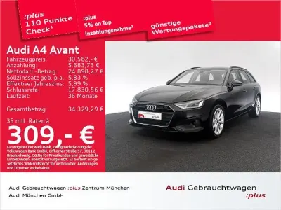 Gebraucht Audi A4 150 PS (110 kW) 2023 Brillantschwarz Kombi