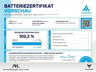 Gebraucht Cupra Born e-Boost 169 kW (231 PS) 2025 Glacial white metallic Kleinwagen