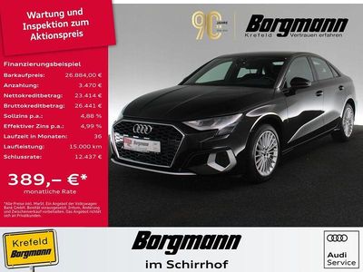 Gebraucht Audi A3 Advanced 150 PS (110 kW) 2022 Schwarz / mythosschwarz Limousine