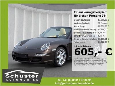 Gebraucht Porsche 911 Carrera 4 Cabriolet 325 PS (239 kW) 2008 Braun Cabrio