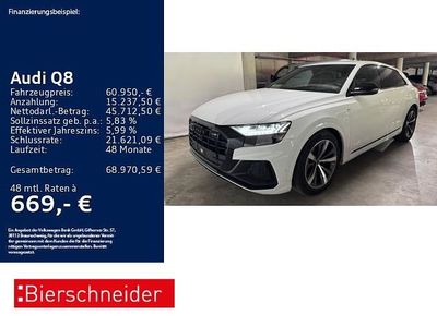 Second-hand Audi Q8 S-Line 286 CP (210 kW) 2022 Alb SUV