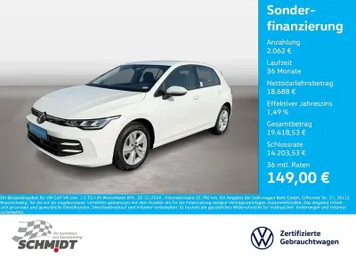 Gebraucht VW Golf VIII Life 116 PS (85 kW) 2024 Weiß Limousine