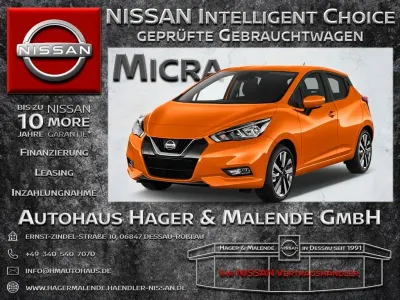 Gebraucht Nissan Micra N-Way 90 PS (66 kW) 2019 Orange Kleinwagen