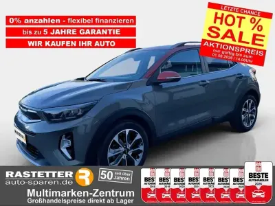 Gebraucht Kia Stonic Platinum 120 PS (88 kW) 2022 Urbangrün/tan orange zweifarblack SUV