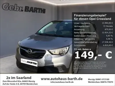 Gebraucht Opel Crossland Edition 110 PS (80 kW) 2019 Kontrast grau/quarz silber (metallic) SUV