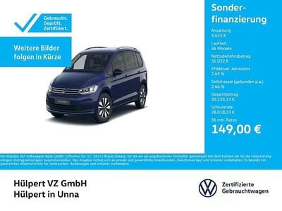 Gebraucht VW Touran Goal 150 PS (110 kW) 2025 Atlantik blue metallic Van / Kleinbus
