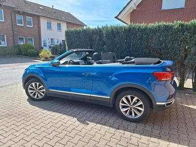 Gebraucht VW T-Roc Cabriolet Style 150 PS (110 kW) 2021 Blau Cabrio