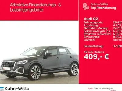 Brugt Audi Q2 S-Line 150 HK (110 kW) 2021 Sort SUV