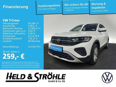 Gebraucht VW T-Cross Life 95 PS (69 kW) 2025 Weiß SUV