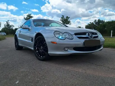 Gebraucht Mercedes SL500 306 PS (225 kW) 2003 Silber Cabrio