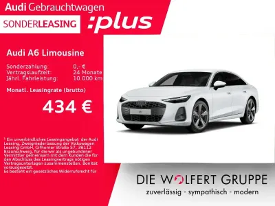 Gebraucht Audi A6 Premium 204 PS (150 kW) 2026 Gletscherweiß metallic Limousine