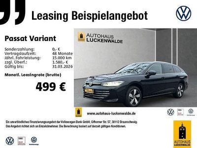 Neu VW Passat Business 150 PS (110 kW) 2025 Schwarz Kombi
