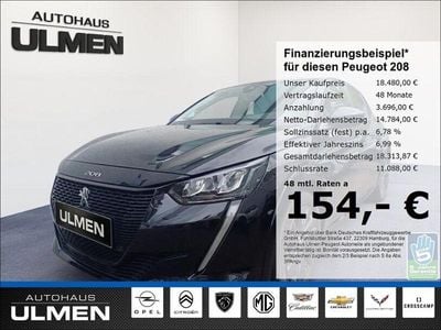 Gebraucht Peugeot e-208 Allure 100 kW (136 PS) 2023 Schwarz Kleinwagen