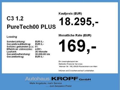 Blau (blau ) Gebraucht 2025 Citroën C3 PureTech Kleinwagen | 18.295 € (Teuer)