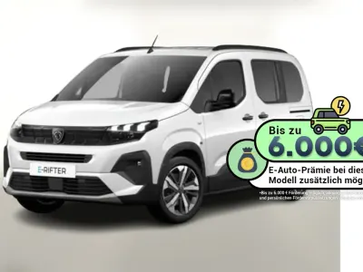 Neu Peugeot e-Rifter GT 100 kW (136 PS) 2026 Weiss Van / Kleinbus