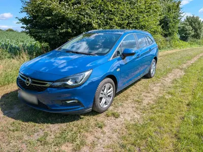 Gebraucht Opel Astra Business 110 PS (80 kW) 2018 Blau Kombi