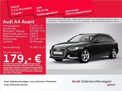 Brillantschwarz Gebraucht 2022 Audi A4 Advanced Plus Kombi | 23.451 € (Guter Preis)