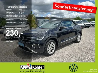 Gebraucht VW T-Roc Cabriolet Style 150 PS (110 kW) 2024 Deep black perleffekt Cabrio