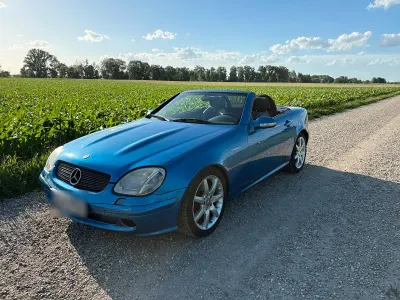 Gebraucht Mercedes SLK200 Edition 163 PS (119 kW) 2002 Blau Cabrio