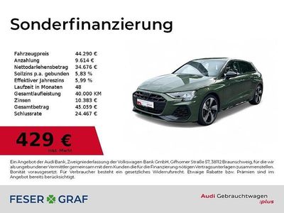 Gebraucht Audi S3 Ambiente 333 PS (244 kW) 2024 Distriktgrün metallic Limousine