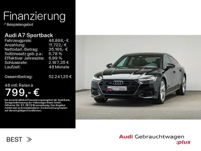 Gebraucht Audi A7 Sportback Ambiente 204 PS (150 kW) 2023 Schwarz mythosschwarz metallic (metallic) Kleinwagen