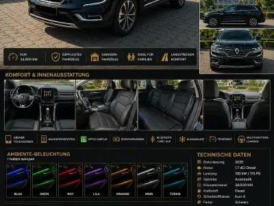 Gebraucht Renault Koleos Life 150 PS (110 kW) 2020 Schwarz SUV
