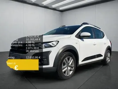 Używany Dacia Sandero 91 KM (66 kW) 2021 Biały Sedan/Limuzyna