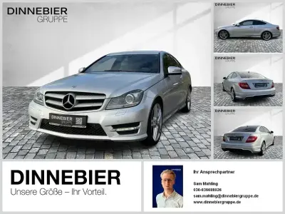 Brugt Mercedes C180 AMG line 156 HK (114 kW) 2014 Sølv Coupe
