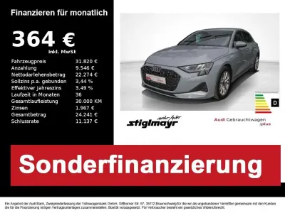 Usata Audi A3 Advanced Plus 150 CV (110 kW) 2025 Grigio Berlina