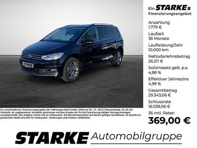 Gebraucht VW Touran Highline 150 PS (110 kW) 2021 Schwarz (deep black perleffekt) Van / Kleinbus