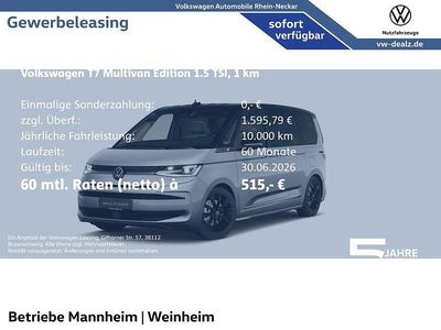 Nuova VW Multivan Edition 245 CV (180 kW) 2026 Argento Monovolume