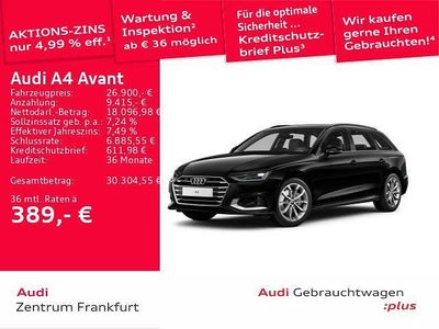 Gebraucht Audi A4 Advanced Plus 204 PS (150 kW) 2023 Brillantschwarz/brillantschwar Kombi