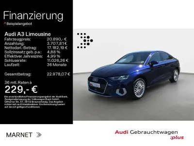 Używany Audi A3 Advanced 110 KM (80 kW) 2021 Niebieski Sedan/Limuzyna