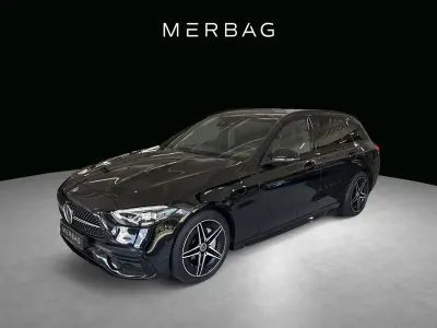 Gebraucht Mercedes C220 AMG line 197 PS (144 kW) 2025 Metalliclack obsidianschwarz Kombi