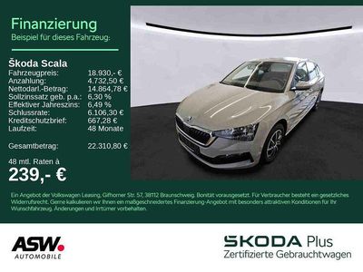 Gebraucht Skoda Scala Style 110 PS (80 kW) 2022 Stahlgrau Kleinwagen